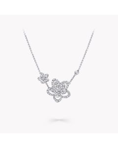Wild Flower Double Diamond Pendant